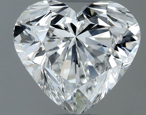 1.01 carat F-VVS2 Natūralus Heart Deimantas (1)