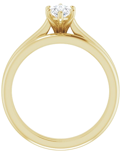14K Yellow 9x4.5 mm Marquise Solitaire Engagement Ring Mounting (7)