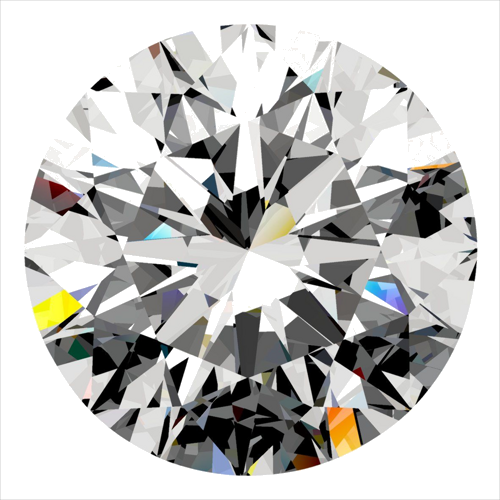 0.42 carat E-VVS1 Excellent cut Natūralus Round Deimantas (1)