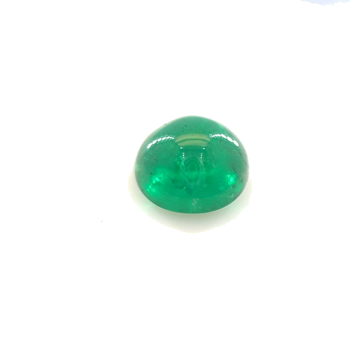 1.52 carat GREEN CABOCHON cut Round Smaragdas (1)