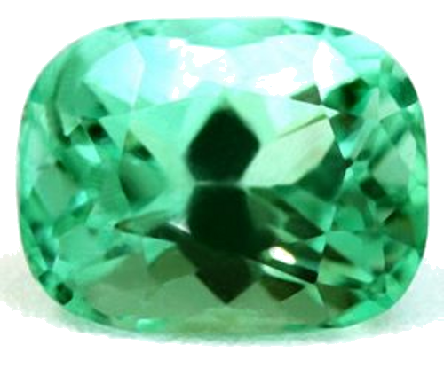 0.45 carat GREEN Cushion Smaragdas (1)