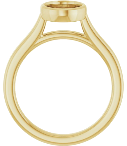 Sužadėtuvių Žiedas „Bezel-Set Solitaire“ 14k yellow gold Oval 10mm x 7mm (2)