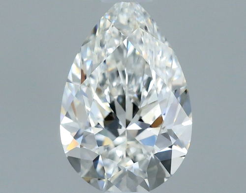 0.5 carat F-VS2 Natūralus Pear Deimantas (1)