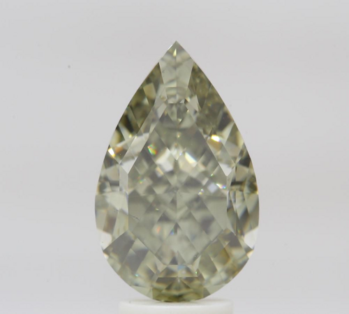 5.01 carat Fancy Dark Gray Yellowish Brown-VS2 Natūralus Pear Deimantas (1)