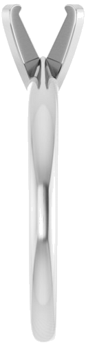 Sužadėtuvių Žiedas „Solitaire“ 14k white gold Round 6mm (4)