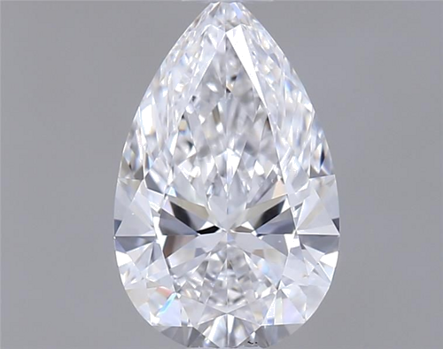 0.7 carat D-VS2 Natūralus Pear Deimantas (1)