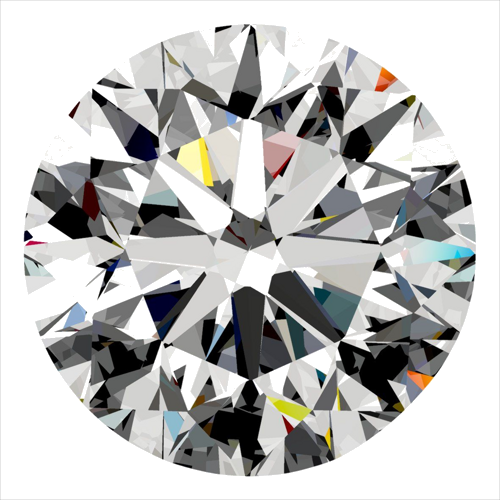 0.4 carat E-SI2 Very Good cut Natūralus Round Deimantas (1)