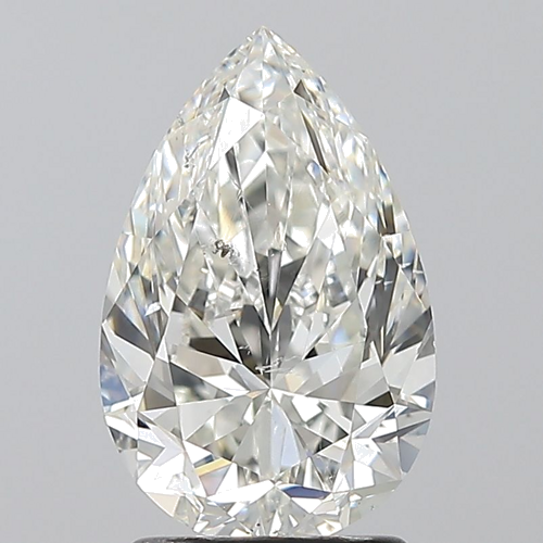 2.0 carat I-SI2 Natūralus Pear Deimantas (1)