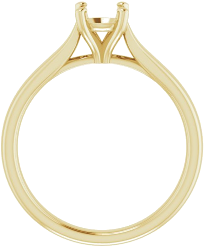 Sužadėtuvių Žiedas 18k yellow gold Round 5.5mm (2)