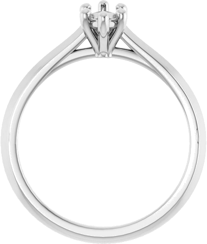 14K White 8x4 mm Marquise Solitaire Engagement Ring Mounting (2)