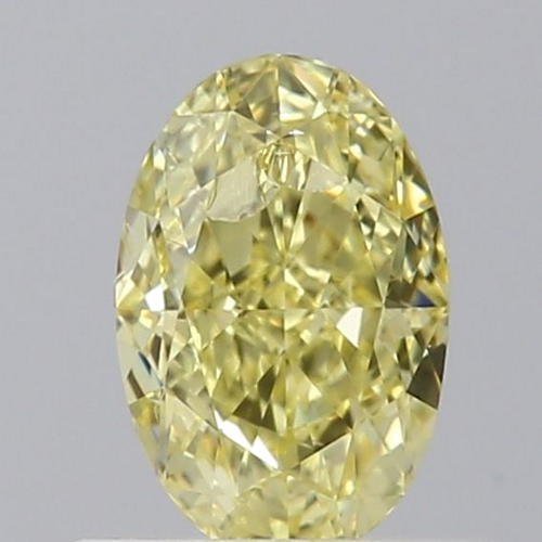 0.56 carat Fancy Intense Yellow-VS2 Natūralus Oval Deimantas (1)