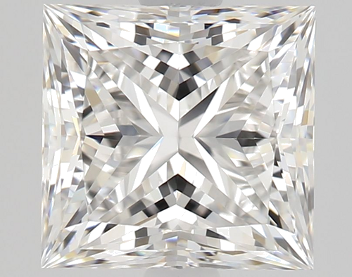 1.71 carat F-VVS2 Natūralus Princess Deimantas (1)