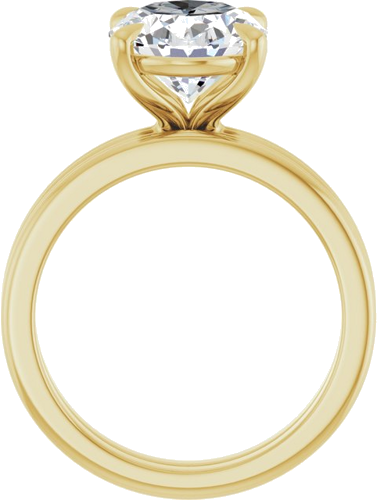 Sužadėtuvių Žiedas „Claw-Prong Solitaire“ 14k yellow gold Oval 11mm x 9mm (7)
