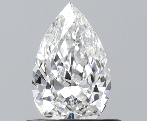 0.5 carat F-VVS1 Natūralus Pear Deimantas (1)