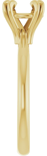 Sužadėtuvių Žiedas „Solitaire“ 585 Geltonojo Aukso Round 7.4mm (4)