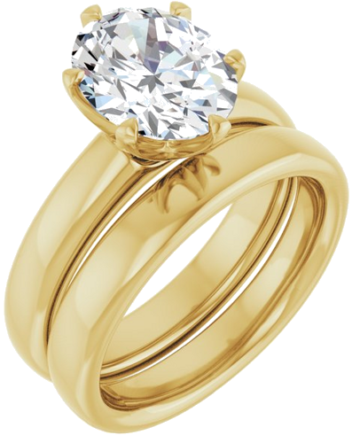 Sužadėtuvių Žiedas „Solstice Solitaire®“ 14k yellow gold Oval 10mm x 8mm (6)