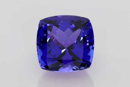7.59 carat BLUE Cushion Tanzanite (1)