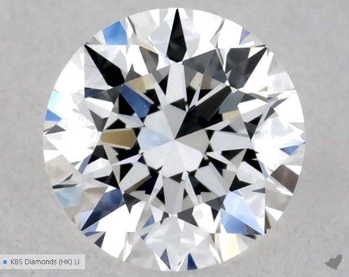 0.4 carat D-VVS2 Excellent cut Natūralus Round Deimantas (1)