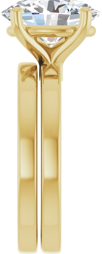 Sužadėtuvių Žiedas „Solitaire“ 14k yellow gold Oval 11mm x 9mm (9)