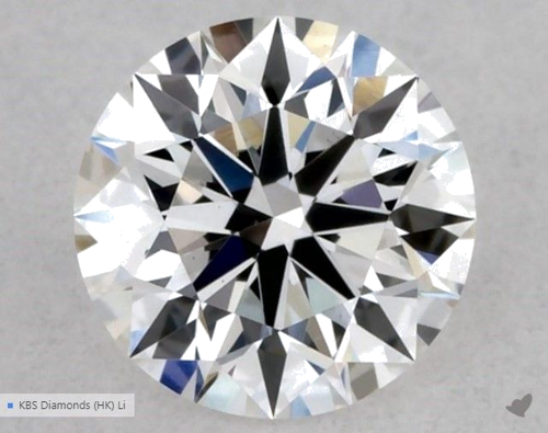 0.3 carat E-VS2 Excellent cut Natūralus Round Deimantas (1)