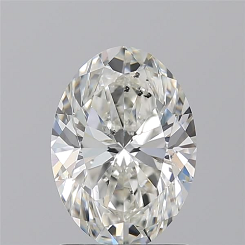 1.7 carat G-SI2 Natūralus Oval Deimantas (1)