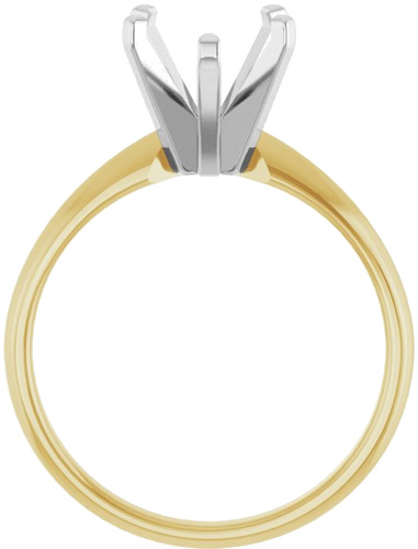 Sužadėtuvių Žiedas „Solitaire“ 14k yellow/white gold Pear 11mm x 7mm (2)