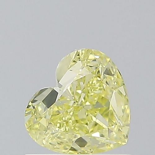 1.0 carat Fancy Intense Yellow-VS2 Natūralus Heart Deimantas (1)