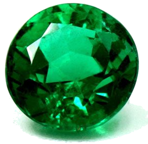 0.9 carat GREEN Round Smaragdas (1)