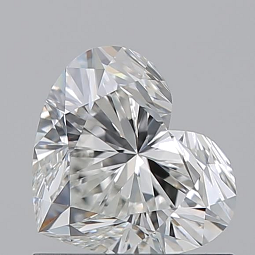 0.91 carat H-VVS2 Natūralus Heart Deimantas (1)