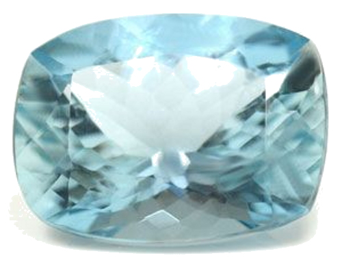 3.93 carat BLUE Cushion Aquamarine (1)