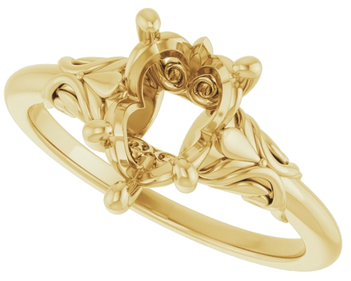 Sužadėtuvių Žiedas „Solitaire“ 14k yellow gold Pear 10mm x 7mm (5)