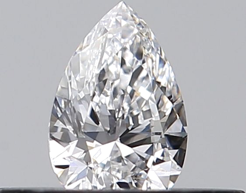0.23 carat D-VVS2 Natūralus Pear Deimantas (1)
