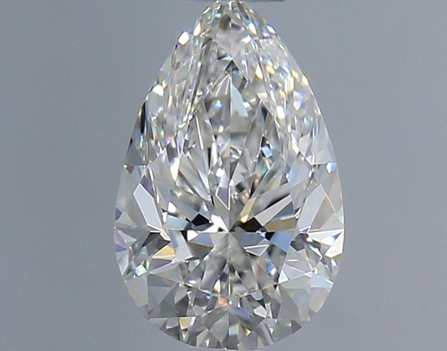 0.57 carat F-VVS2 Natūralus Pear Deimantas (1)