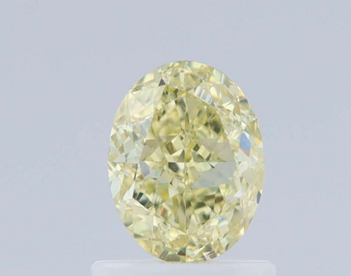 1.0 carat Fancy Yellow-VVS2 Natūralus Oval Deimantas (1)