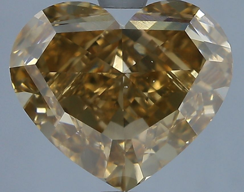 5.02 carat Fancy Yellow-VS2 Natūralus Heart Deimantas (1)