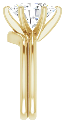 Sužadėtuvių Žiedas „Solitaire“ 10k yellow gold Oval 12mm x 10mm (9)