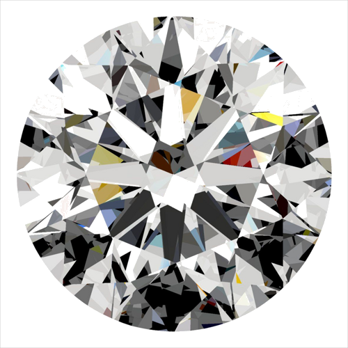 0.51 carat G-SI1 Excellent cut Natūralus Round Deimantas (1)