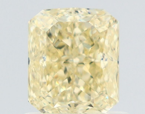 1.01 carat Fancy Light Yellow-VVS2 Natūralus Radiant Deimantas (1)