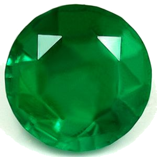 0.57 carat GREEN Round Smaragdas (1)