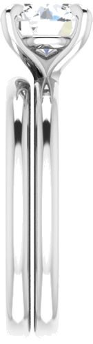 Sužadėtuvių Žiedas „Solitaire“ 950 Platinos Round 7.4mm (9)