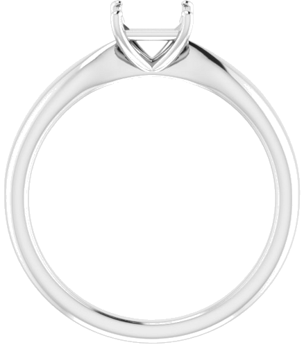 Sužadėtuvių Žiedas „Solitaire“ 585 Baltojo Aukso Square 5mm (2)