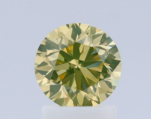 1.31 carat Fancy Brownish Greenish Yellow-VS2 GD cut Natūralus Round Deimantas (1)