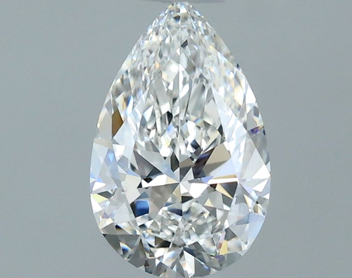 0.53 carat F-VVS1 Natūralus Pear Deimantas (1)