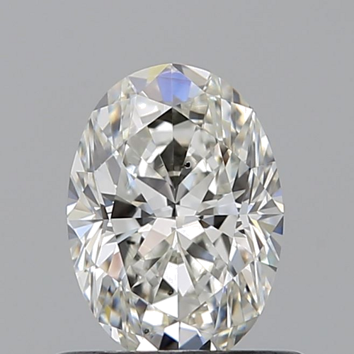 0.61 carat H-SI1 Natūralus Oval Deimantas (1)