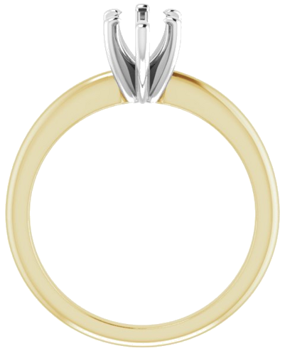 Sužadėtuvių Žiedas „Solitaire“ 585 Baltojo Ir Geltonojo Aukso Marquise 10mm x 5mm (2)