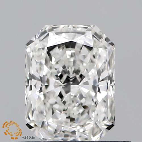 0.51 carat G-VVS2 Natūralus Radiant Deimantas (1)