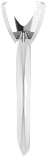 Sužadėtuvių Žiedas „Solitaire“ 585 Baltojo Aukso Oval 7mm x 5mm (4)