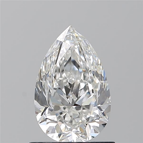 0.9 carat F-VVS2 Natūralus Pear Deimantas (1)