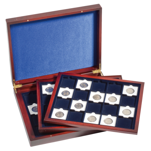 Monētu maciņš VOLTERRA TRIO deLuxe QUADRUM ( 50 x 50 mm), (zils) (1)