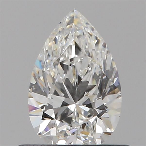 0.53 carat F-SI1 Natūralus Pear Deimantas (1)